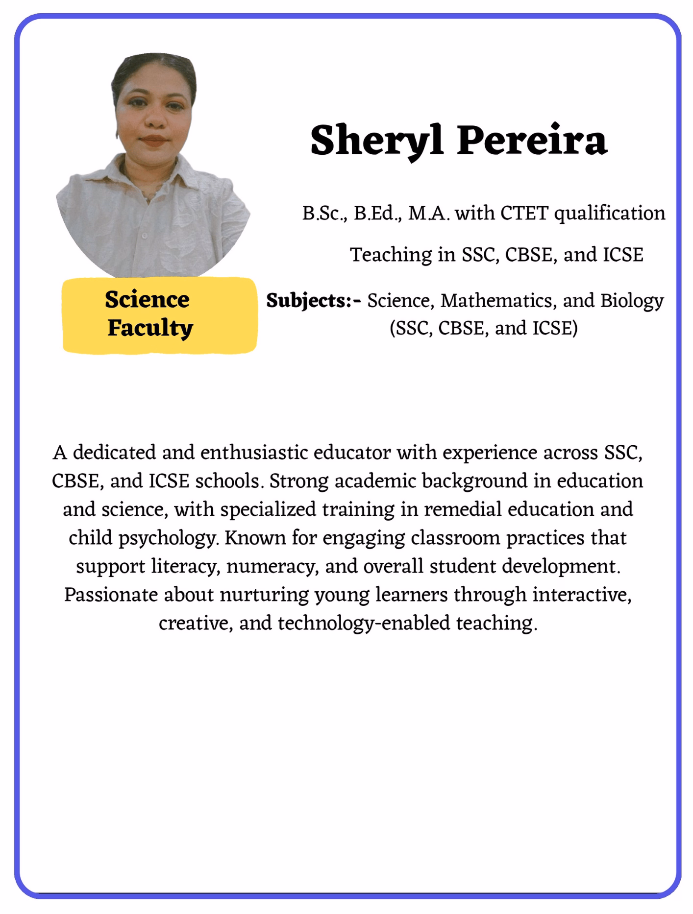 Teacher Profile