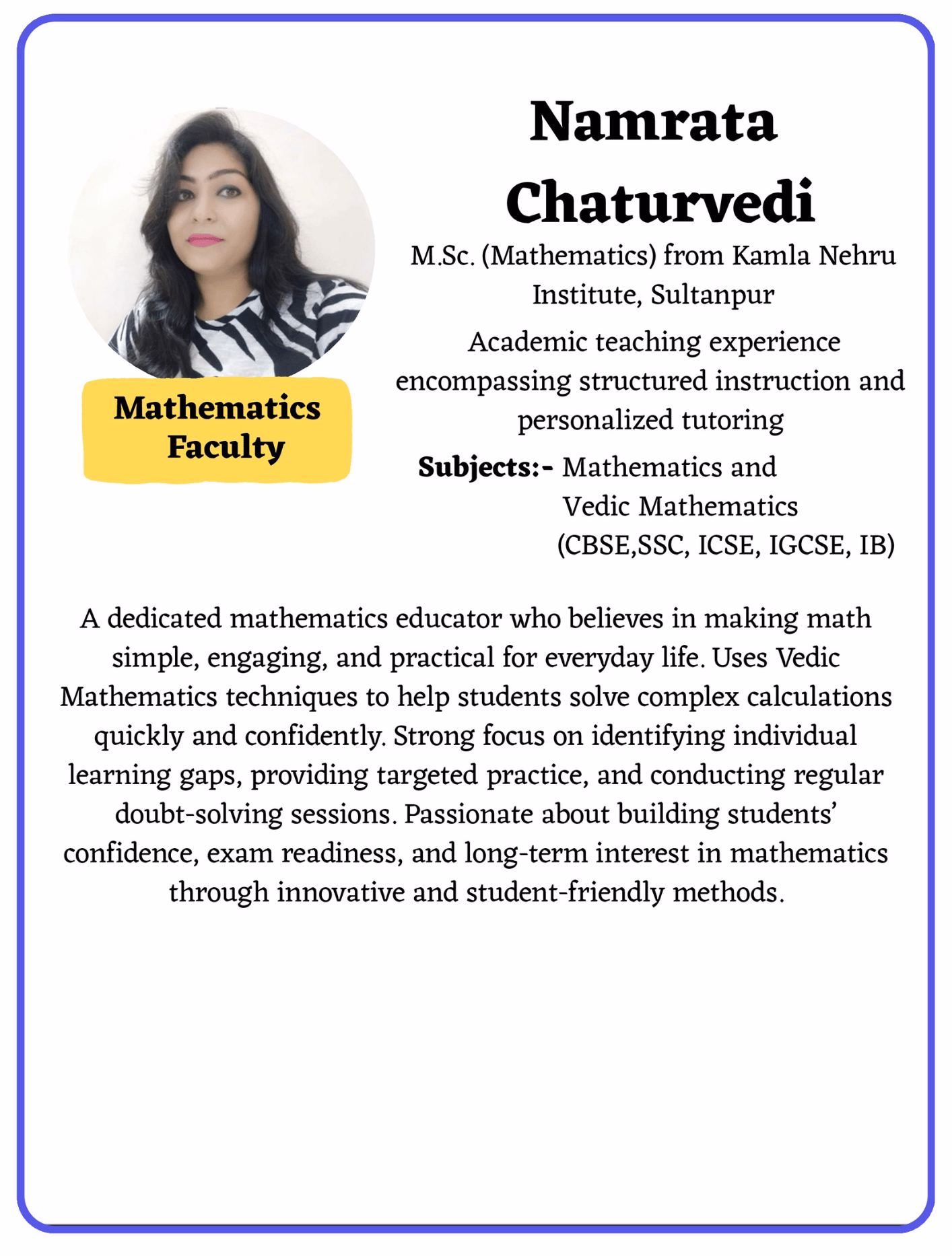 Teacher Profile