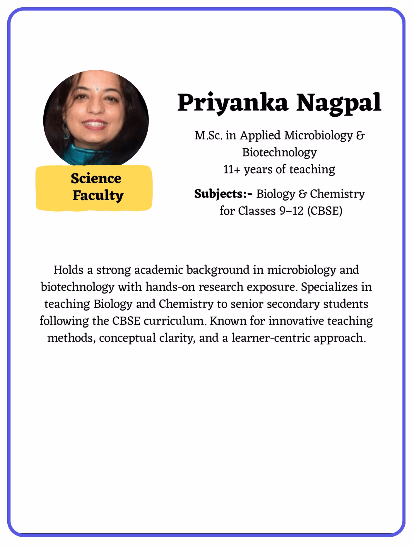 Teacher Profile