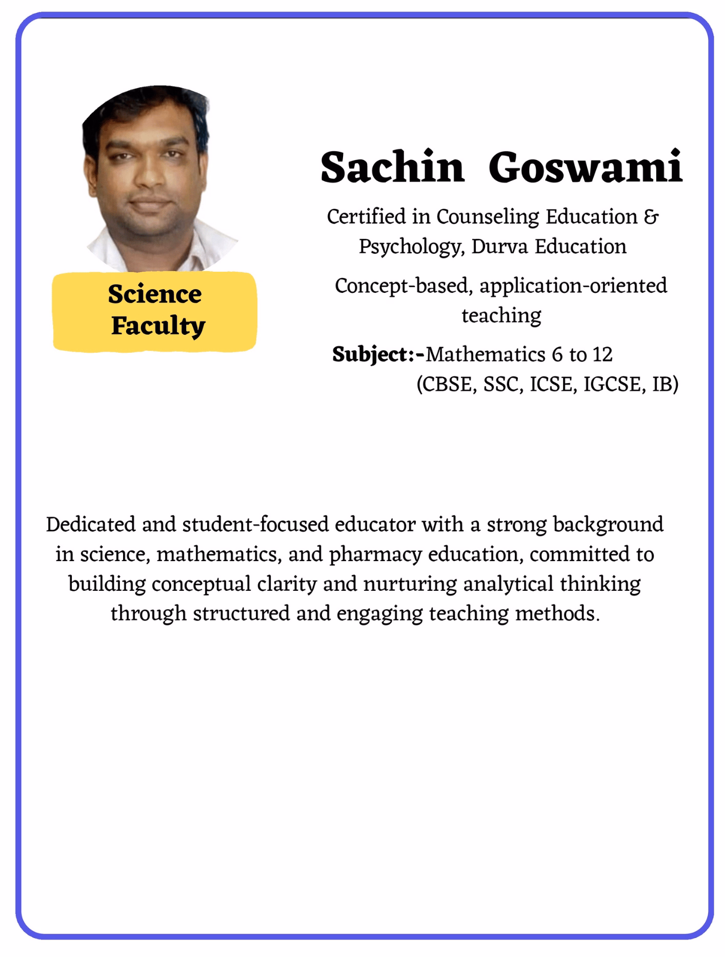 Teacher Profile